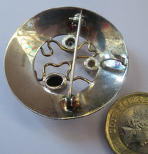 Load image into Gallery viewer, Sterling Silver Brooch with Import Marks Scandinavian Pearls 1970s
