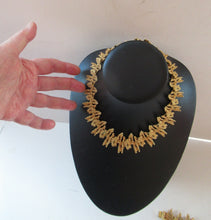 Load image into Gallery viewer, Vintage 1960s Vendome Necklace and Bracelet Gold Plate
