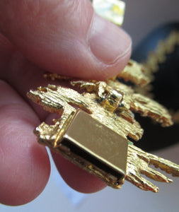 Vintage 1960s Vendome Necklace and Bracelet Gold Plate