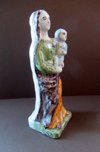 Load image into Gallery viewer, Antique French Quimper Faience Figurine. The Madonna and Child
