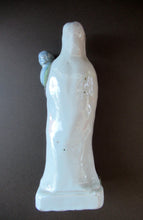 Load image into Gallery viewer, Antique French Quimper Faience Figurine. The Madonna and Child
