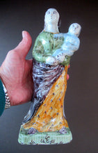 Load image into Gallery viewer, Antique French Quimper Faience Figurine. The Madonna and Child
