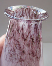Load image into Gallery viewer, Vintage 1930s Monart Glass Miniature Vase Pink and Black
