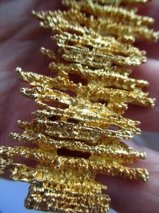 Vintage 1960s Vendome Necklace and Bracelet Gold Plate
