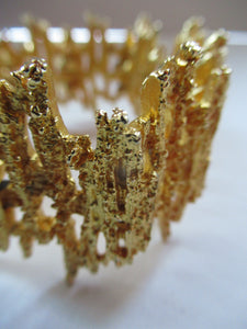 Vintage 1960s Vendome Necklace and Bracelet Gold Plate