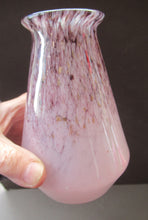 Load image into Gallery viewer, Vintage 1930s Monart Glass Miniature Vase Pink and Black
