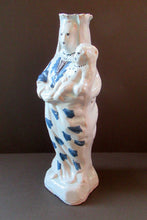 Load image into Gallery viewer, Antique French Faience Quimper Blue and White Figurine. Madonna and Child
