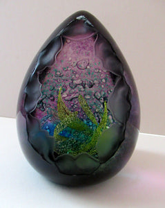 Limited Edition 100. Emerald Grotto Caithness Glass Paperweight by Colin Terris