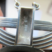Load image into Gallery viewer, William Hardwick Hall Designer Pendant 1970s. Scottish Silver &amp; Agate
