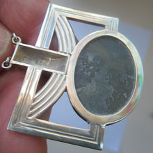 Load image into Gallery viewer, William Hardwick Hall Designer Pendant 1970s. Scottish Silver &amp; Agate
