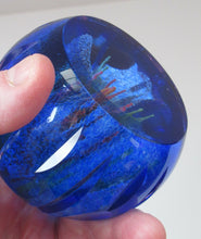 Load image into Gallery viewer, Scottish Glass. Caithness Glass Paperweight. Sapphire Chasm by Helen MacDonald
