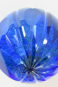 Scottish Glass. Caithness Glass Paperweight. Sapphire Chasm by Helen MacDonald