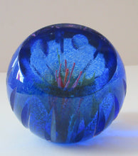 Load image into Gallery viewer, Scottish Glass. Caithness Glass Paperweight. Sapphire Chasm by Helen MacDonald
