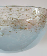 Load image into Gallery viewer, 1940s SCOTTISH GLASS. Monart Bowl with Original Paper Label
