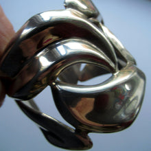 Load image into Gallery viewer, Vintage MEXICAN TAXCO 925 Sterling Silver Cuff Bracelet
