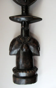 Large Old Wooden African Ashanti Akub'ba (Akuba) Fertility Figure