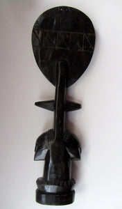 Large Old Wooden African Ashanti Akub'ba (Akuba) Fertility Figure