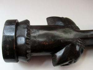 Large Old Wooden African Ashanti Akub'ba (Akuba) Fertility Figure