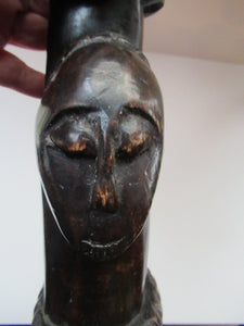 Large Old Wooden African Ashanti Akub'ba (Akuba) Fertility Figure