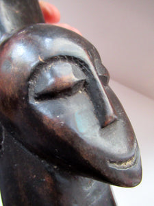 Large Old Wooden African Ashanti Akub'ba (Akuba) Fertility Figure