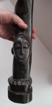 Load image into Gallery viewer, Large Old Wooden African Ashanti Akub&#39;ba (Akuba) Fertility Figure
