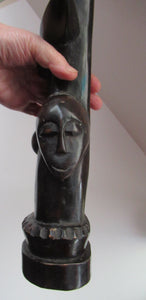 Large Old Wooden African Ashanti Akub'ba (Akuba) Fertility Figure