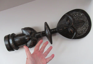 Large Old Wooden African Ashanti Akub'ba (Akuba) Fertility Figure