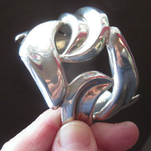 Load image into Gallery viewer, Vintage MEXICAN TAXCO 925 Sterling Silver Cuff Bracelet
