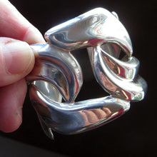 Load image into Gallery viewer, Vintage MEXICAN TAXCO 925 Sterling Silver Cuff Bracelet
