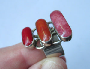 Vintage Scottish Designer Ring. Solid Silver by Chris Lewis