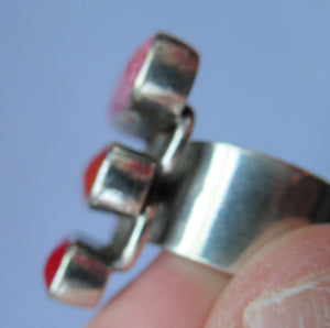 Vintage Scottish Designer Ring. Solid Silver by Chris Lewis
