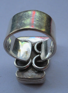 Vintage Scottish Designer Ring. Solid Silver by Chris Lewis