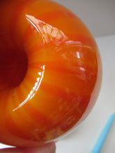 Load image into Gallery viewer, 1950s Glass Ball Candlesticks, probably Swedish. Retailed by Wuidart Glass
