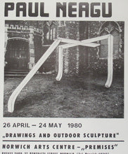 Load image into Gallery viewer, Pencil Signed 1980s Exhibition Poster: Paul Neagu Norwich
