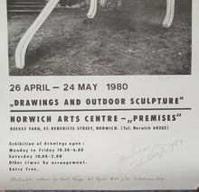 Load image into Gallery viewer, Pencil Signed 1980s Exhibition Poster: Paul Neagu Norwich
