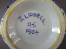 Load image into Gallery viewer, 1930s Lady Artist Hand Painted Pottery Quaich Signed J Liddell 
