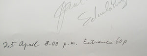 Pencil Signed 1980s Exhibition Poster: Paul Neagu Norwich