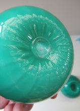Load image into Gallery viewer, 1950s Glass Ball Candlesticks, probably Swedish. Retailed by Wuidart Glass
