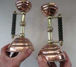 Pair Large Benham and Froud Christopher Dresser Aesthetic Movement Candlesticks