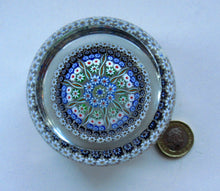 Load image into Gallery viewer, Large Caithness Whitefriars 1980s Millefiori Canes Paperweight
