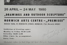 Load image into Gallery viewer, Pencil Signed 1980s Exhibition Poster: Paul Neagu Norwich
