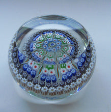 Load image into Gallery viewer, Large Caithness Whitefriars 1980s Millefiori Canes Paperweight
