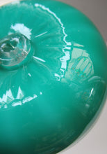Load image into Gallery viewer, 1950s Glass Ball Candlesticks, probably Swedish. Retailed by Wuidart Glass
