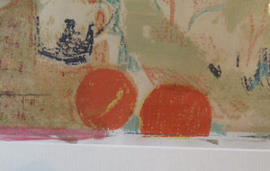 Still Life with Teapot, Daffodils, Mug and Oranges. Pierre Bonnard Style