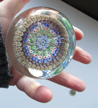 Load image into Gallery viewer, Large Caithness Whitefriars 1980s Millefiori Canes Paperweight
