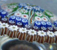 Load image into Gallery viewer, Large Caithness Whitefriars 1980s Millefiori Canes Paperweight
