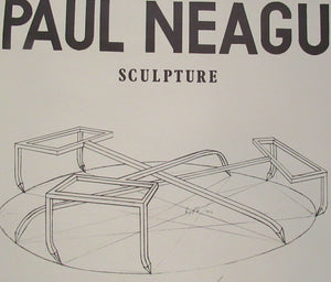 1979 Exhibition Poster for Paul Neagu Sculptures at the Third Eye Centre, Glasgow
