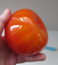 Load image into Gallery viewer, 1950s Glass Ball Candlestick, probably Swedish. Retailed by Wuidart Glass
