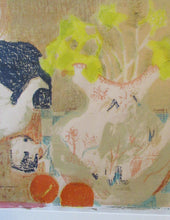 Load image into Gallery viewer, Still Life with Teapot, Daffodils, Mug and Oranges. Pierre Bonnard Style
