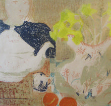 Load image into Gallery viewer, Still Life with Teapot, Daffodils, Mug and Oranges. Pierre Bonnard Style
